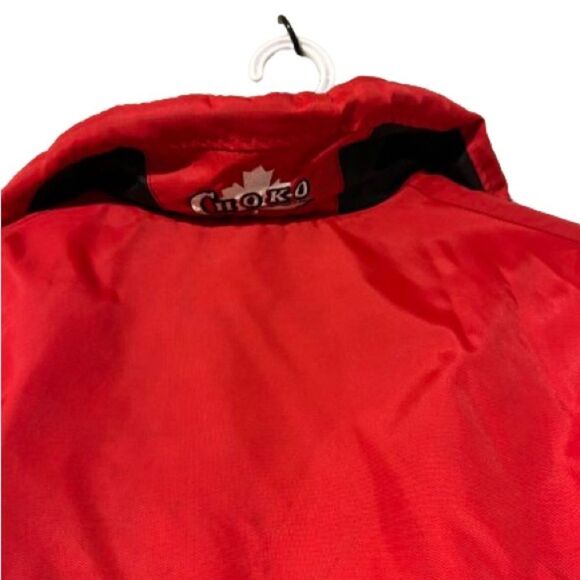 Vintage Choko Ladies Size Medium Black And Red Coat - Picture 6 of 8